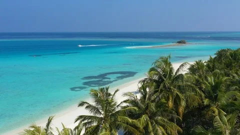 Aerial view of Maldives Stock Footage 102427491