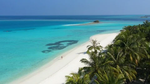 Aerial view of Maldives Stock Footage 102427670