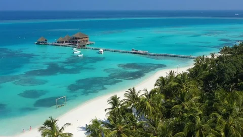 Aerial view of Maldives Video stock 102427810