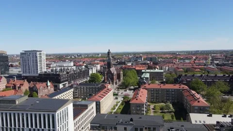 Aerial View of Malmö Centrum 스톡 동영상 336660773