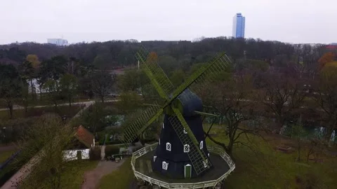 Aerial View of Malmö City Stock Footage 283541204