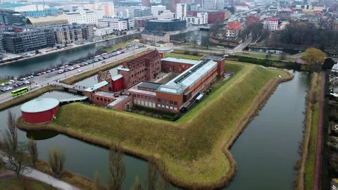 Aerial View of Malmö City Stock Footage 283541353