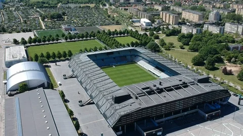 Aerial view on the Malmö FF stadium 库存影片 103568170