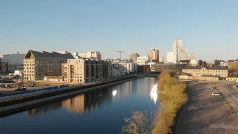 AERIAL VIEW ON MALMÖ Stock Footage 107765739