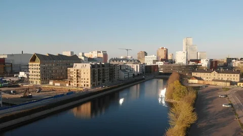 AERIAL VIEW ON MALMÖ Stock Footage 107771341