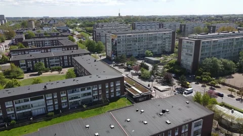 Aerial View of Malmö Rosengård Видео 336660762