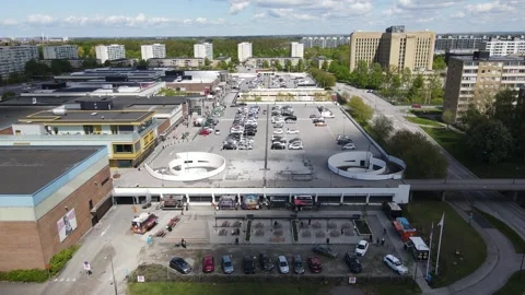 Aerial View of Malmö Rosengård 스톡 동영상 336660870