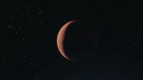 Aerial view of Mars’ surface with dynamic shadows Video stock 301523344