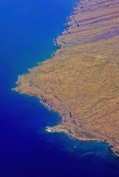 Aerial view Maui Stock Photos