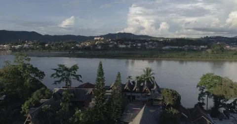 Aerial view of Mekong river Video stock 90769552