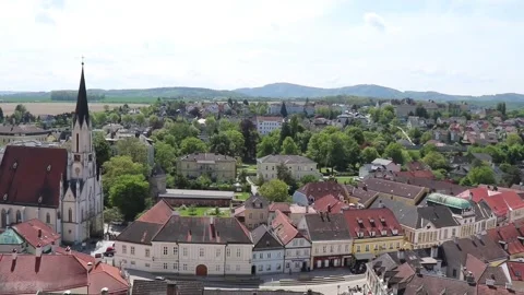 Aerial view of Melk, Austria Video stock 148203935