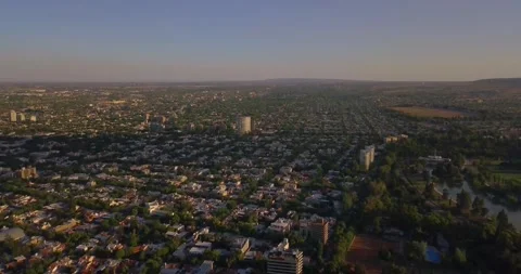 Aerial view of Mendoza. Stock Footage 274364053