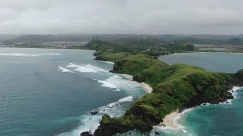 AERIAL VIEW MERESE HILL WHEN CLOUDY Stock Footage 232509470