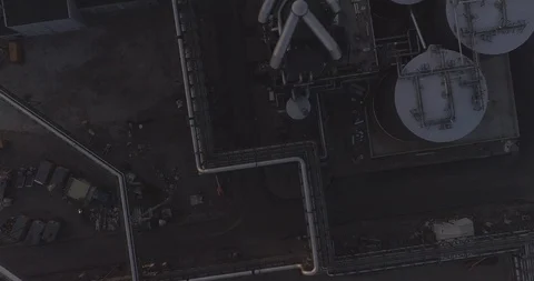 An aerial view of Metsa Group’s bio cellulose factory 库存影片 118729105