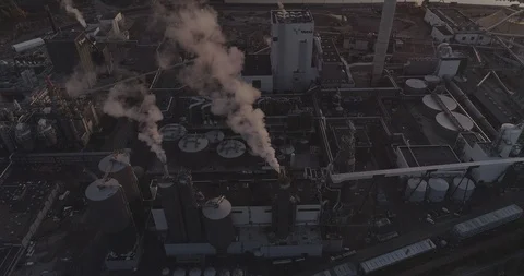 An aerial view of Metsa Group’s bio cellulose factory 库存影片 118731902