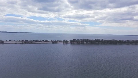 Aerial View of Miami Skyline Stock Footage 88577246