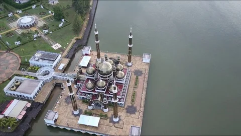 Aerial View Of Mighty Mosque. Video stock 76943903