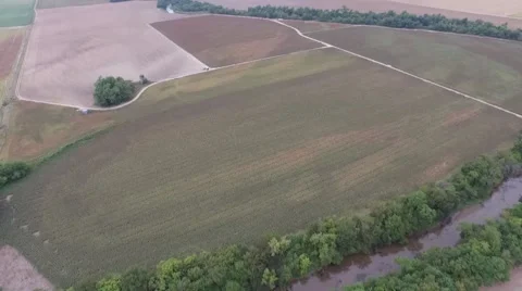 Aerial View of Milo Field Stock Footage 64978191
