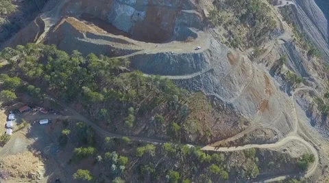 Aerial view of a Mine Pit. Video stock 58742110