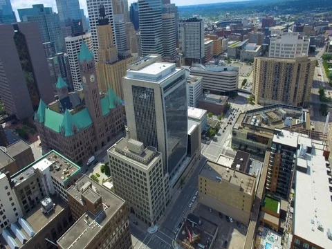 Aerial view Minneapolis MN 库存影片 80324819