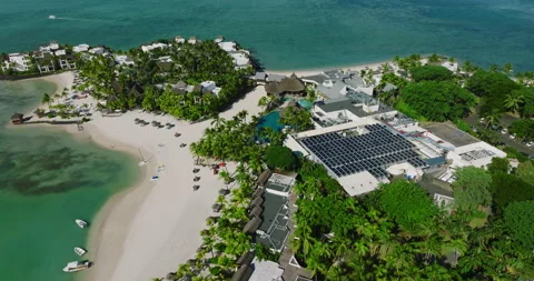 Aerial view. Modern and ecologic green spaces with many trees. Lots of green 스톡 동영상 196606921