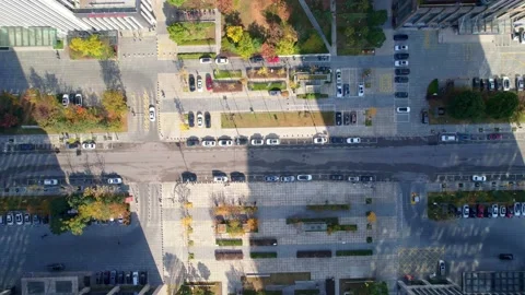 Aerial view of modern buildings in CBD of taihu new city in wuxi Stock Footage 166546081