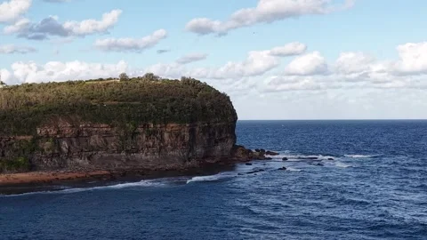 Aerial view of Mona Vale Beach, Northern Beaches NSW, Sydney, Australia. Stock Footage 325931461