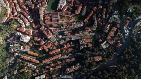 Aerial view of Monaco from the air Stock Footage 328478192