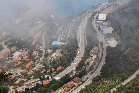 Aerial view of Monaco Stock Photos