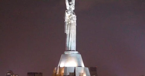 Aerial view of the monument Stock Footage 129696080