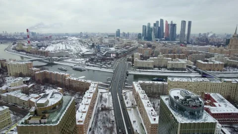 Aerial View Of Moscow Видео 170363354