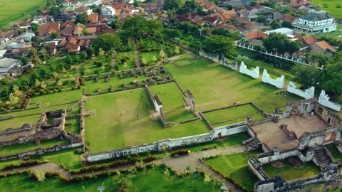 Aerial view Mosque of Banten 스톡 동영상 289239974