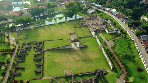 Aerial view Mosque of Banten 스톡 동영상 289239979