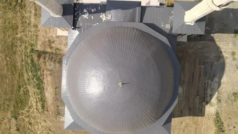 Aerial view mosque Stock Footage 240750461