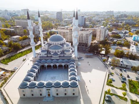 Aerial view of the Mosque Stock Photos