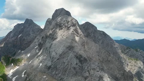 Aerial view of mount Coglians in the border of Italy and Austria Stock Footage 259195573