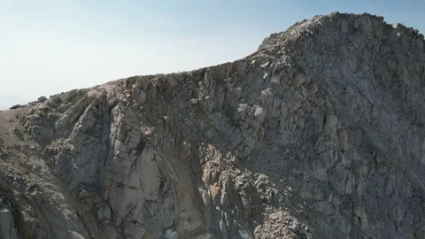 Aerial view of Mount Conness in Yosemite National Park, California Stock Footage 166072831