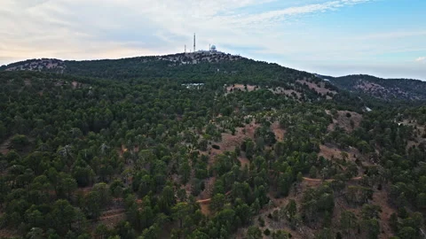 Aerial view of Mount Olympus in Cyprus. Stock Footage 341598418