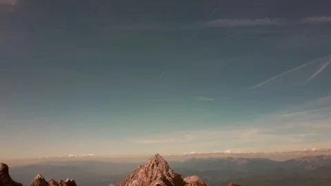Aerial view of Mount Pizzo d'Uccello, in the Apuan Alps Stock Footage 116110936