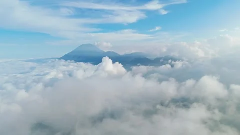 Aerial view of Mount Semeru Volcano, Indonesia. Stock Footage 312928641