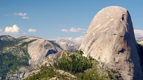 Aerial view of Mount Starr King in Yosemite National Park Stock Footage 127558317