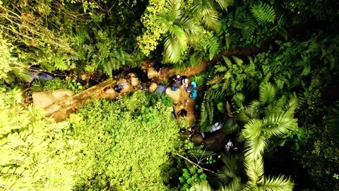 An aerial view of Mount Tambora Indonesia Vidéo 288835341