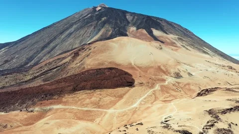 Aerial view of Mount Teide, Teide National Park Stock Footage 330271968