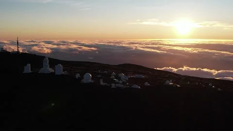 Aerial view of Mount Teide in Tenerife Stock Footage 246524929