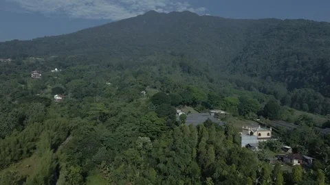 Aerial view of mountain 2 Stock Footage 291909773