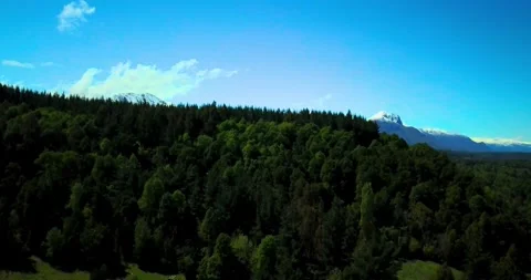 Aerial view mountain and forest 4k Stock-Footage 140335980