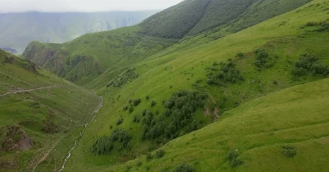 Aerial view of mountain canyon. Stock Footage 65996595