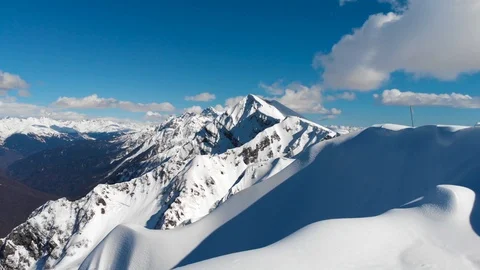 Aerial view of a mountain from a drone Video stock 88528626