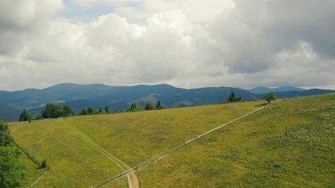 Aerial View Of Mountain Stock Footage 93238096