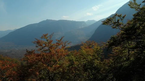 Aerial view of mountain Stock Footage 97225610